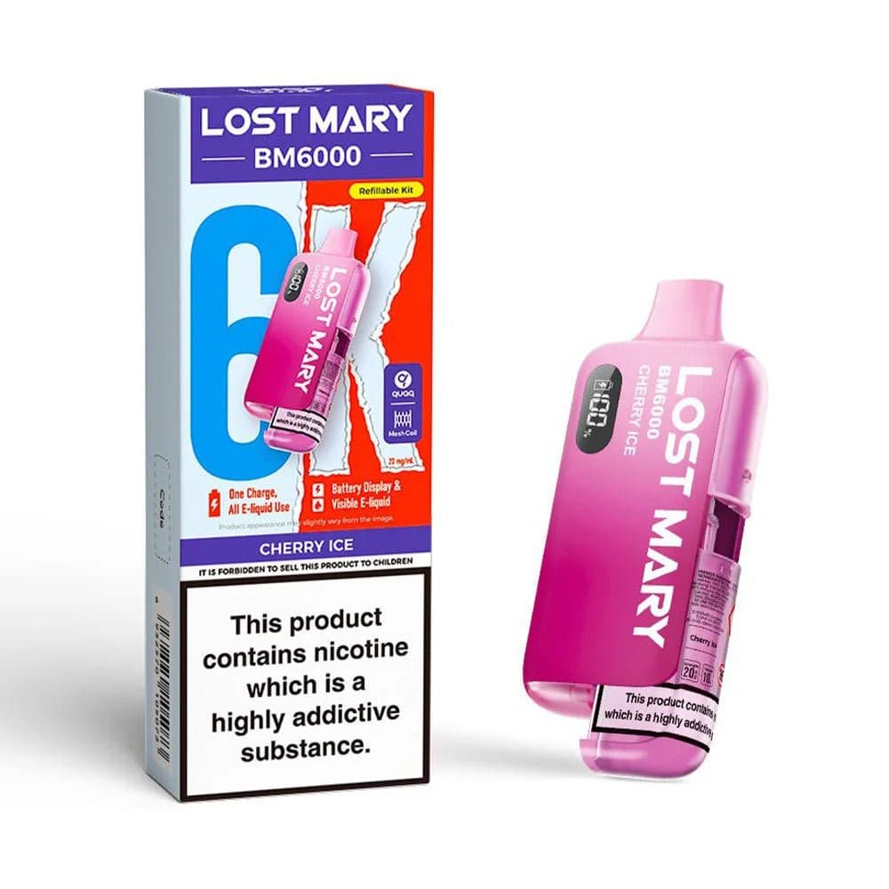  Cherry Ice Lost Mary BM6000 Prefilled Pod Kit