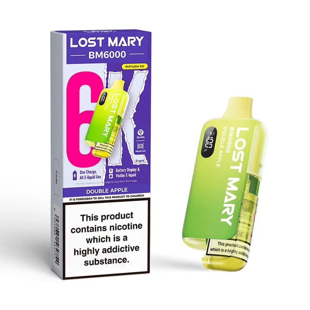  Double Apple Lost Mary BM6000 Prefilled Pod Kit