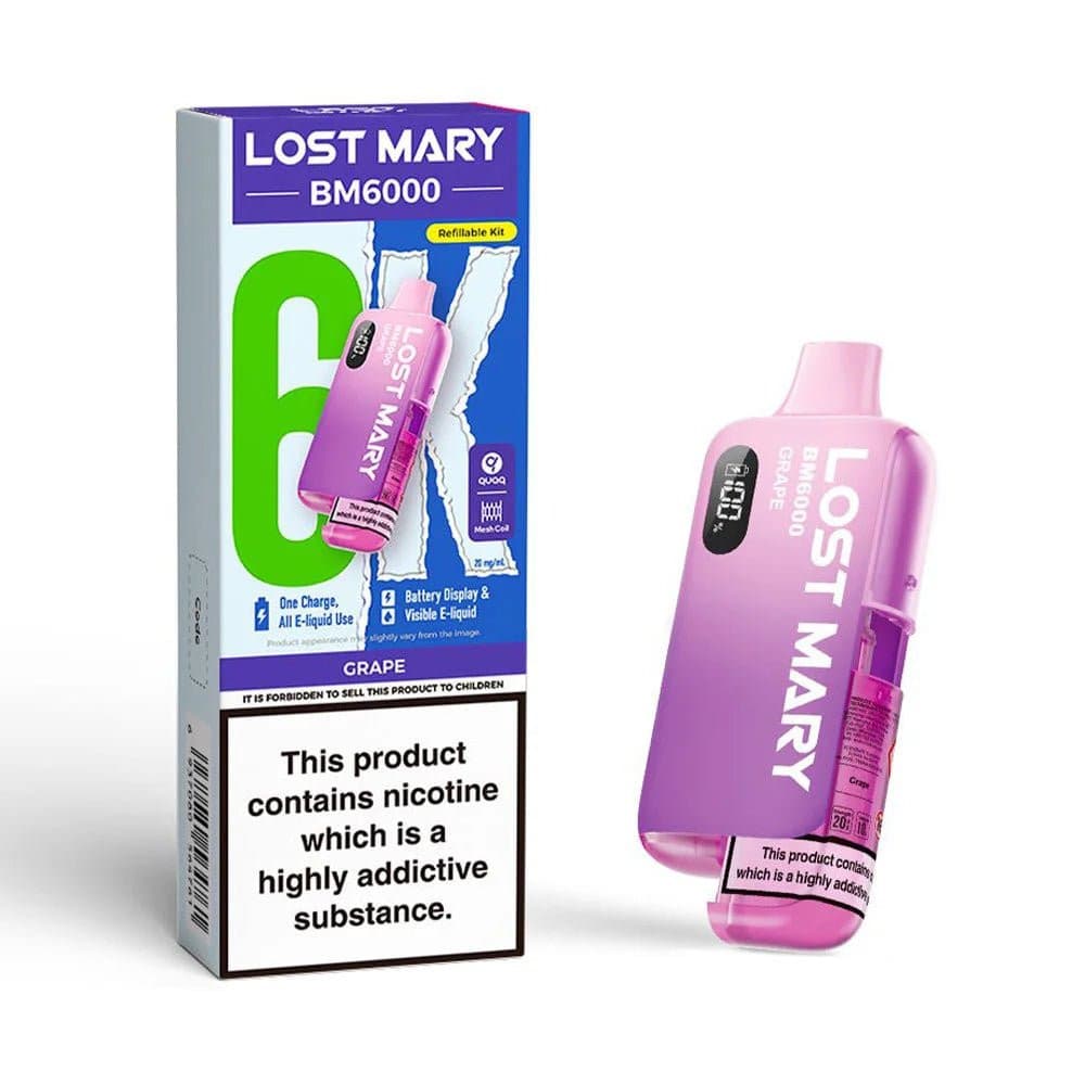  Grape Lost Mary BM6000 Prefilled Pod Kit
