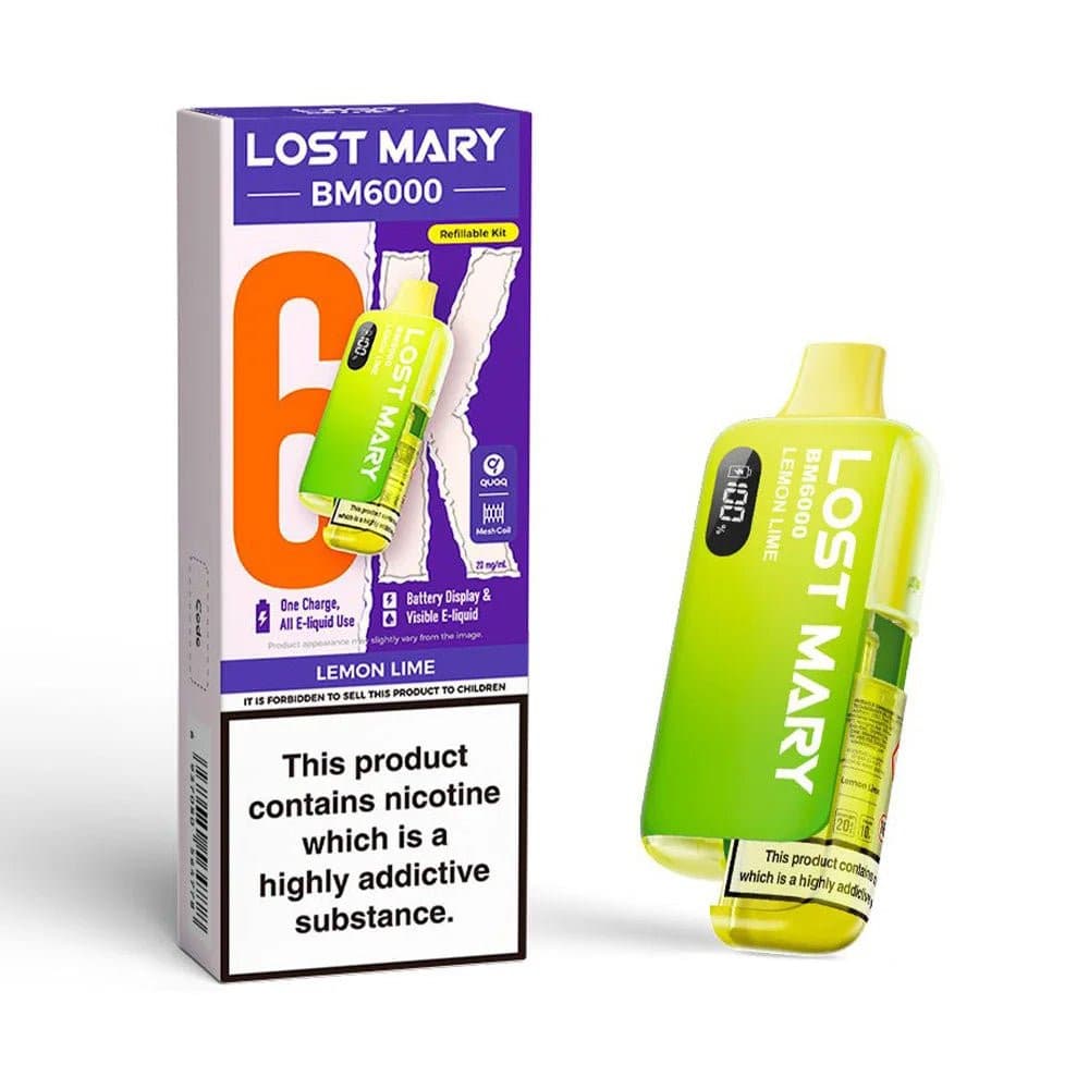  Lemon Lime Lost Mary BM6000 Prefilled Pod Kit
