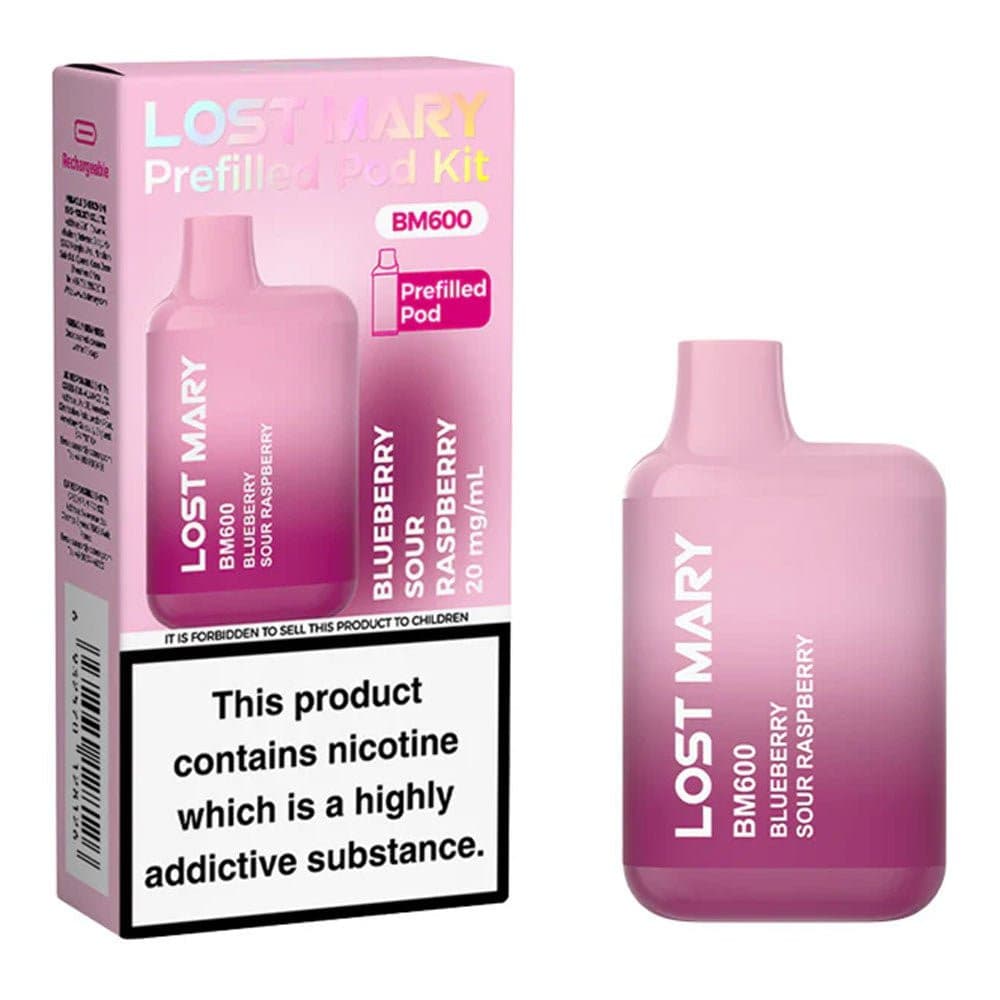  Blueberry Sour Raspberry Lost Mary BM600 Prefilled Kit