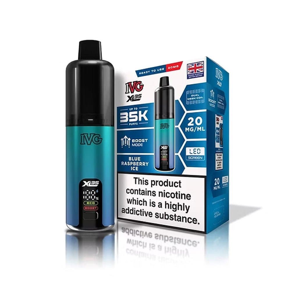  Blue Raspberry Ice IVG XL 35K Prefilled Pod Kit