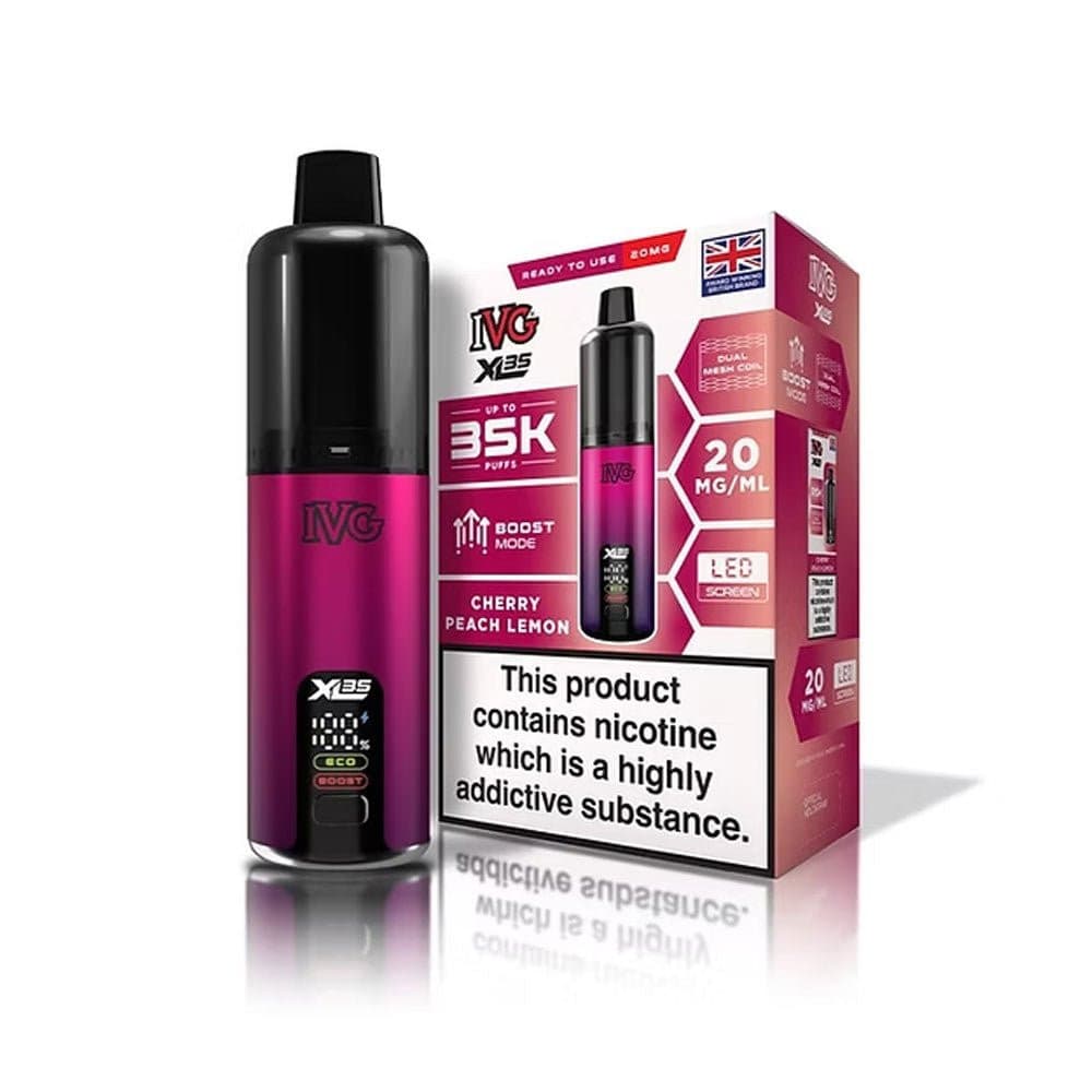  Cherry Peach Lemon IVG XL 35K Prefilled Pod Kit