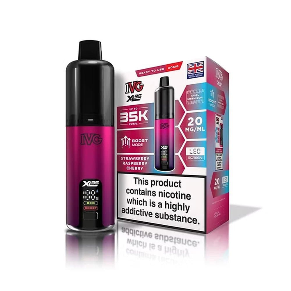  Strawberry Raspberry Cherry IVG XL 35K Prefilled Pod Kit