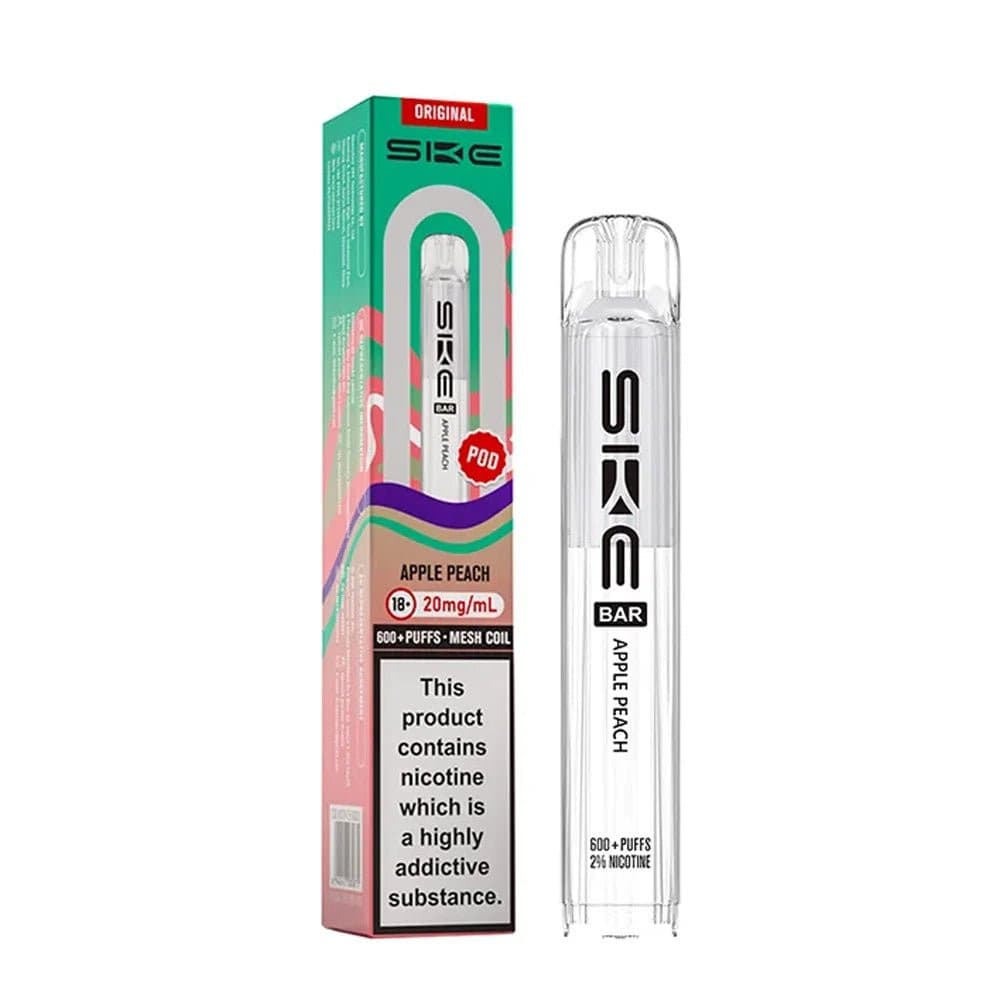  Apple Peach SKE Crystal Original 600 Prefilled Pod