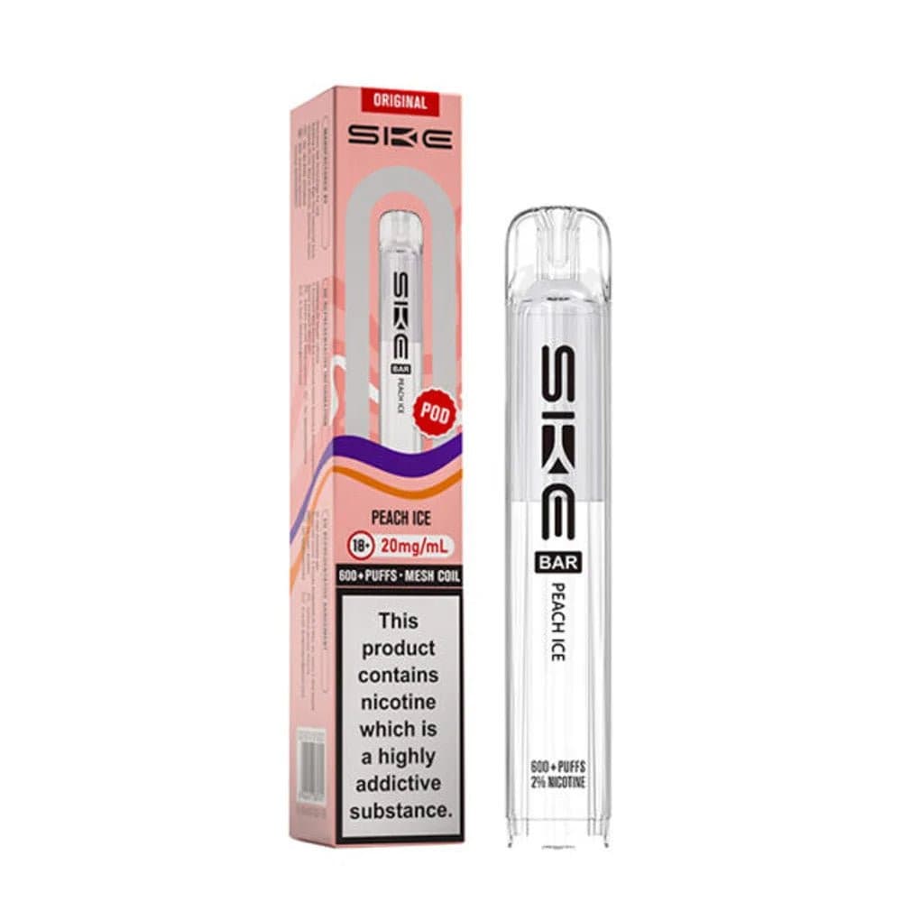  Peach Ice SKE Crystal Original 600 Prefilled Pod