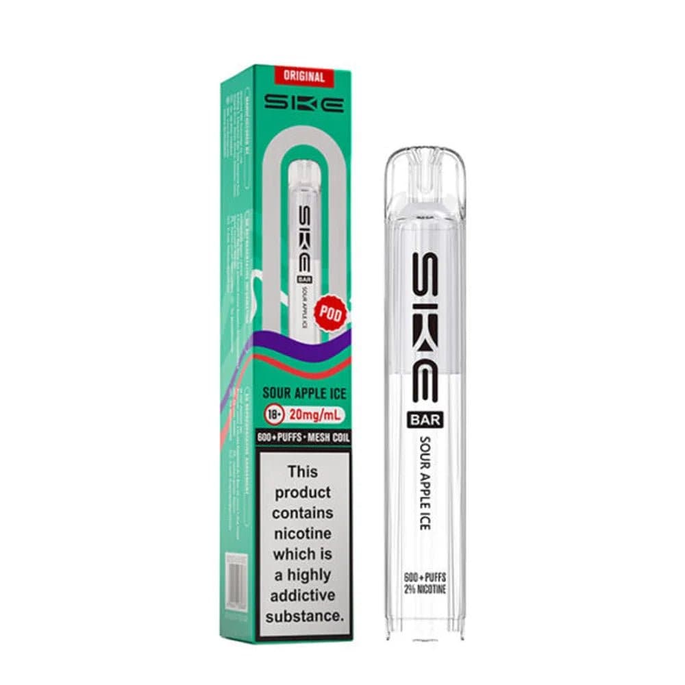  Sour Apple Ice SKE Crystal Original 600 Prefilled Pod