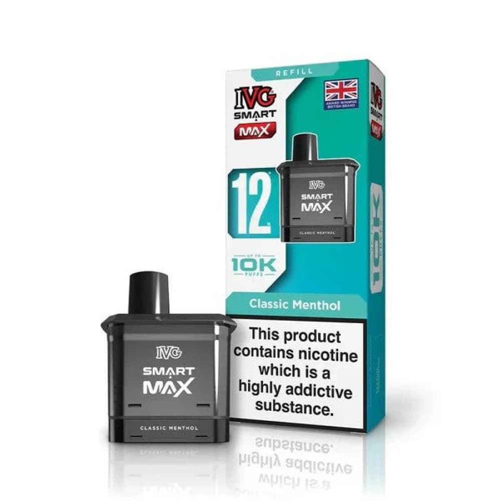  Classic Menthol IVG Smart Max 10k Prefilled Replacement Pods