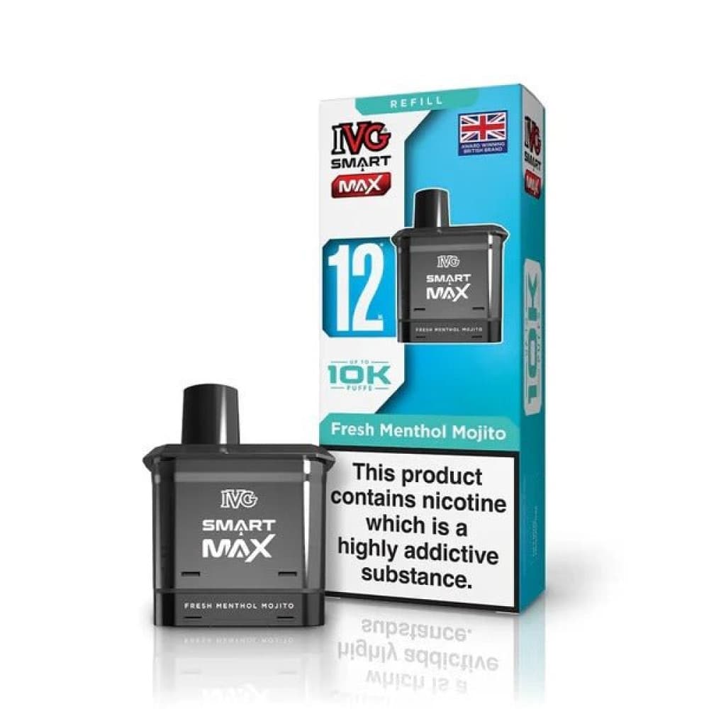  Fresh Menthol Mojito IVG Smart Max 10k Prefilled Replacement Pods