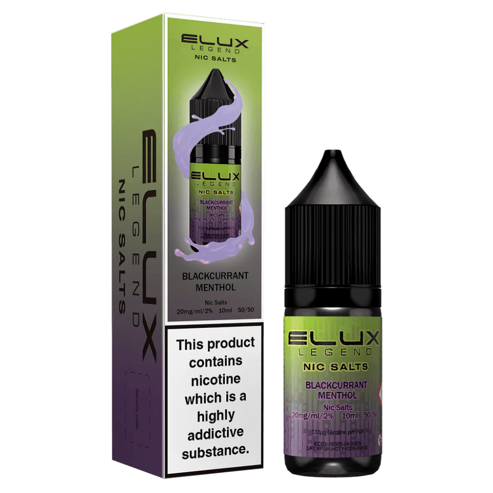  Blackcurrant Menthol / 10mg Elux Legend 10ml Nic Salts