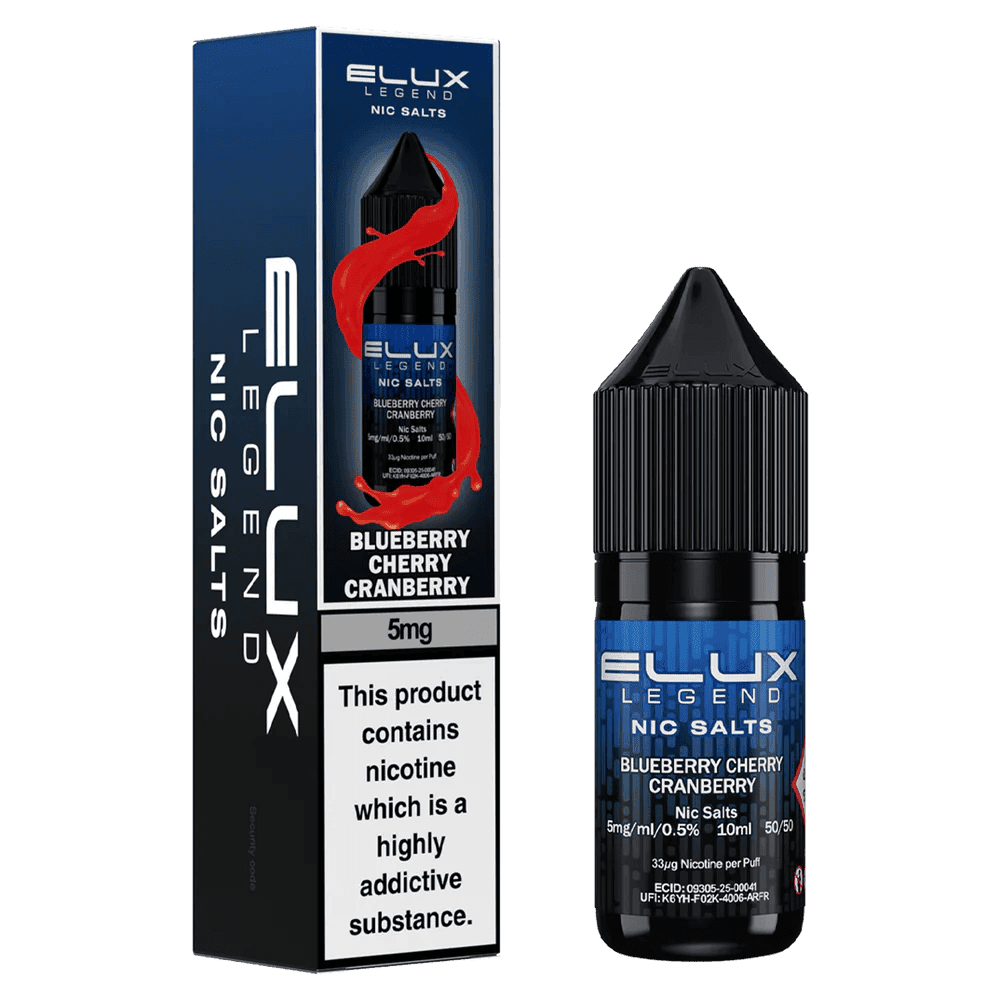 Blueberry Cherry Cranberry / 10mg Elux Legend 10ml Nic Salts