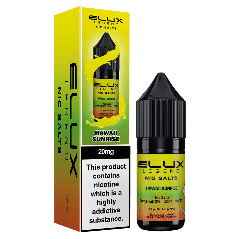  Hawaii Sunrise / 10mg Elux Legend 10ml Nic Salts