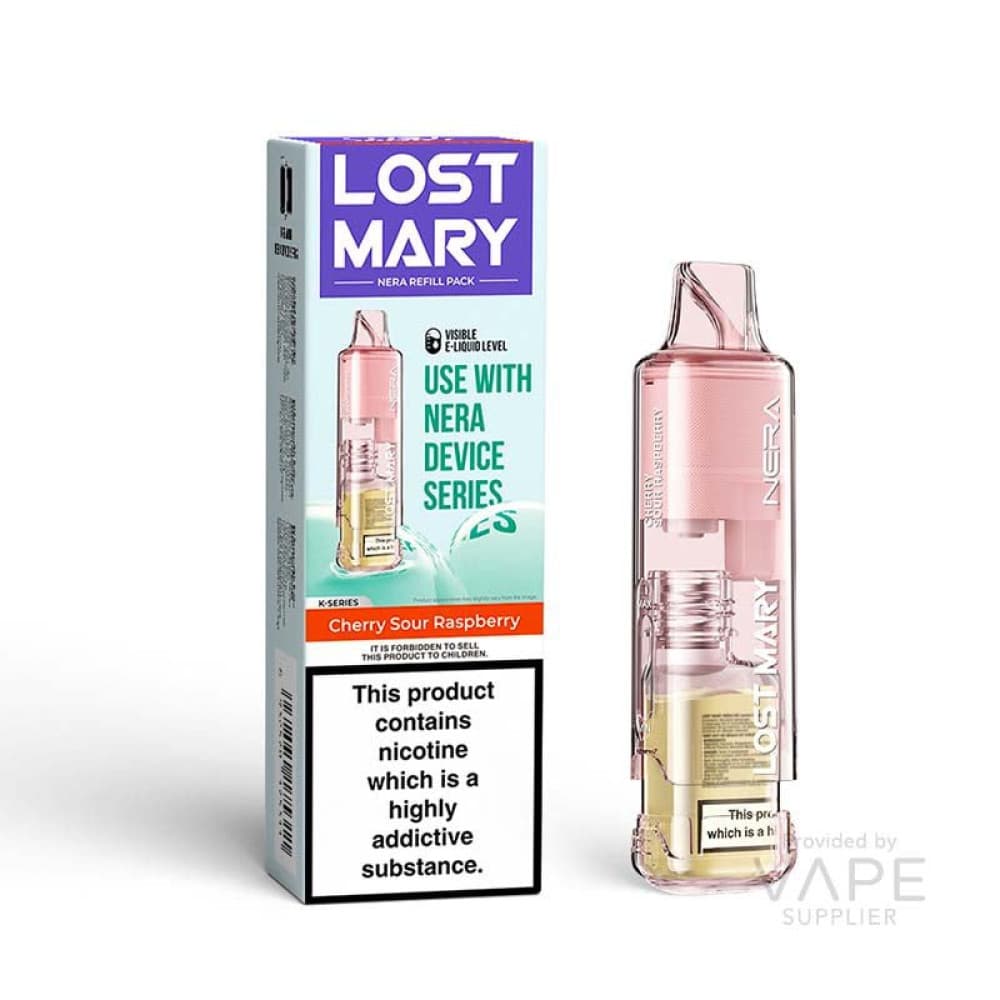  Cherry Sour Raspberry Lost Mary Nera 15K Pureview 20mg Prefilled Pods