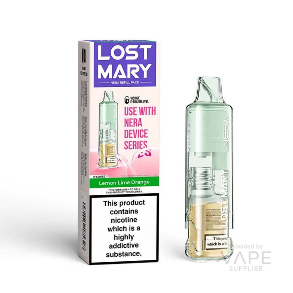  Lemon Lime Orange Lost Mary Nera 15K Pureview 20mg Prefilled Pods
