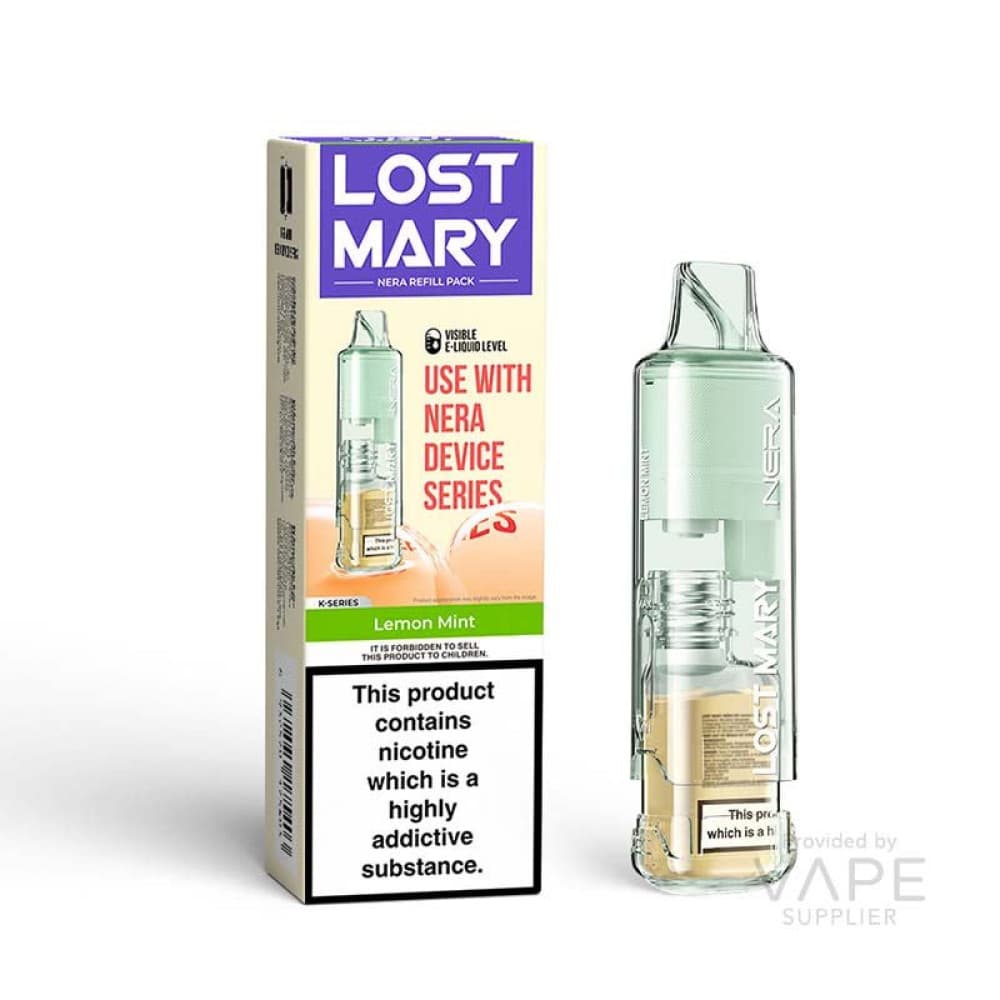  Lemon Mint Lost Mary Nera 15K Pureview 20mg Prefilled Pods