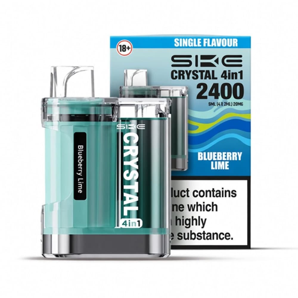  Blueberry Lime SKE Crystal 4 in 1 2400 Prefilled Pod Kit