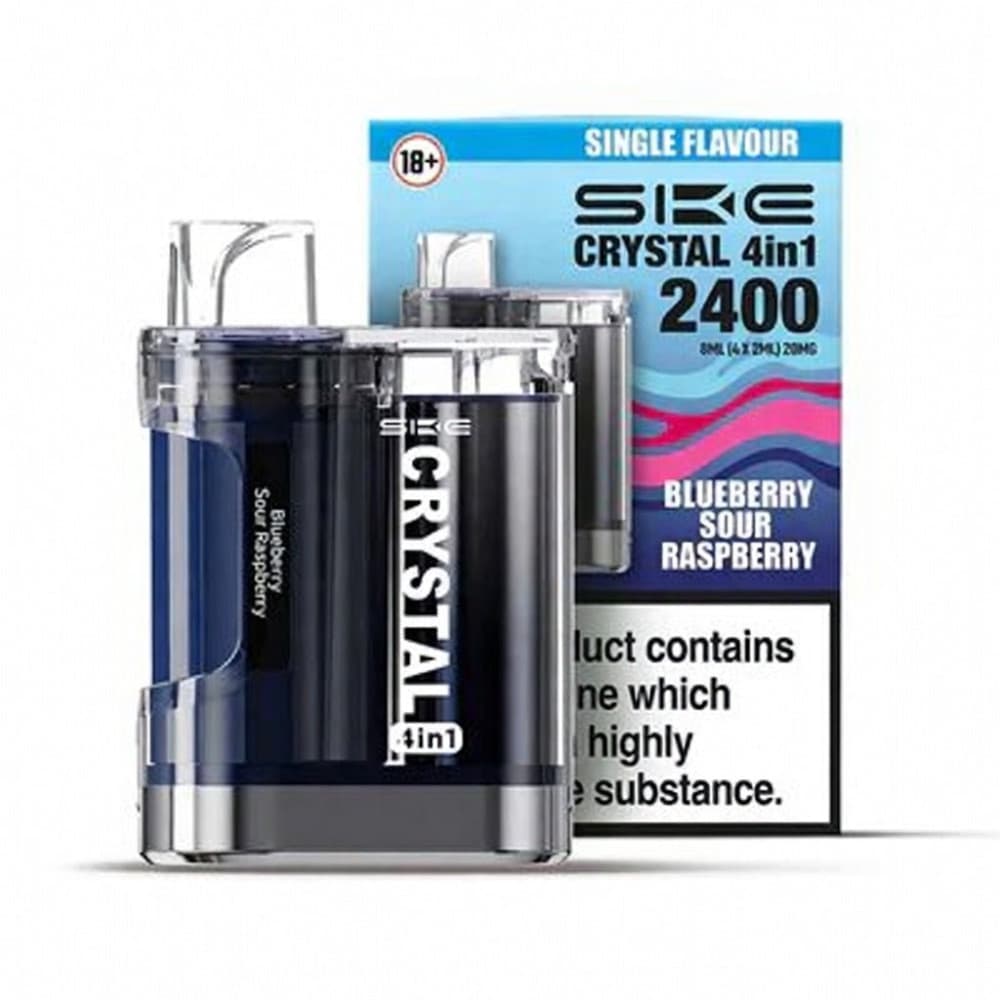  Blueberry Sour Raspberry SKE Crystal 4 in 1 2400 Prefilled Pod Kit