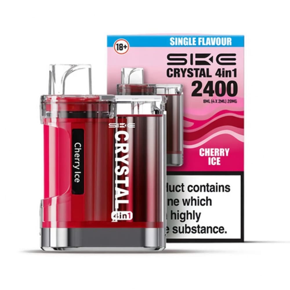 Cherry Ice SKE Crystal 4 in 1 2400 Prefilled Pod Kit