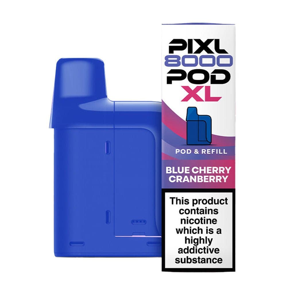  Blue Cherry Cranberry Pixl 8000 Prefilled Pod & Refill Pack
