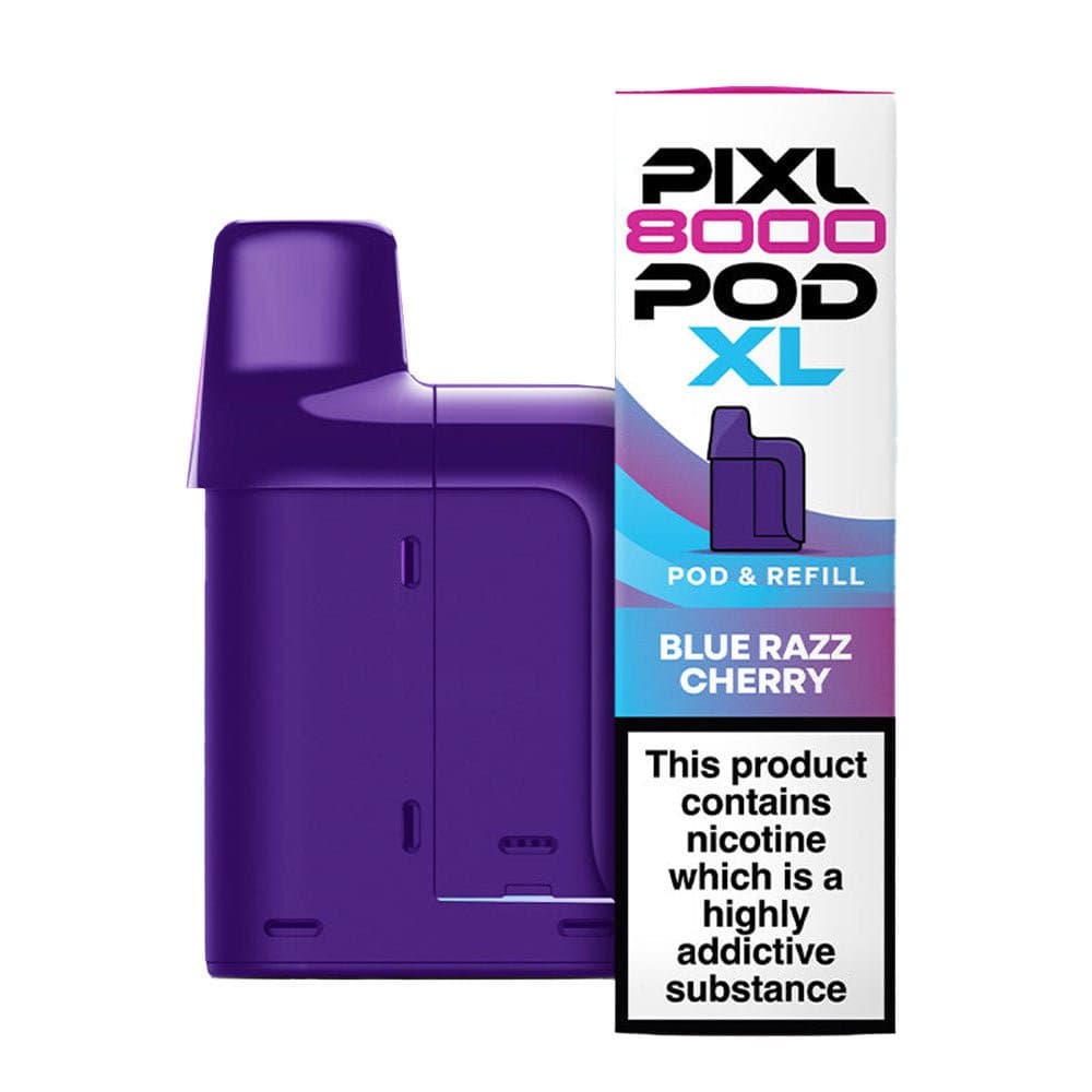  Blue Razz Cherry Pixl 8000 Prefilled Pod & Refill Pack