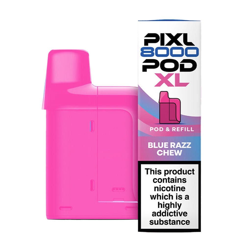  Blue Razz Chew Pixl 8000 Prefilled Pod & Refill Pack