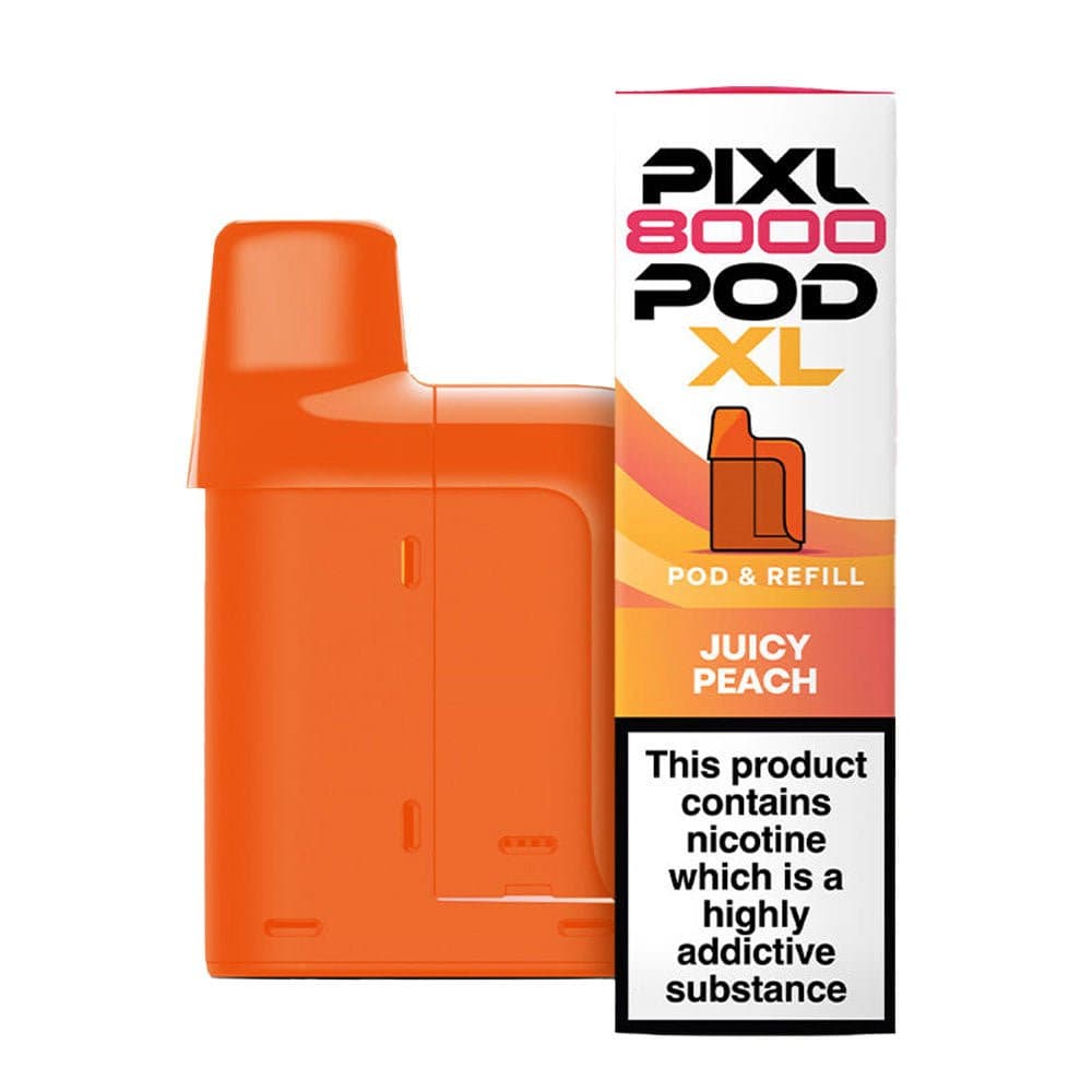  Juicy Peach Pixl 8000 Prefilled Pod & Refill Pack
