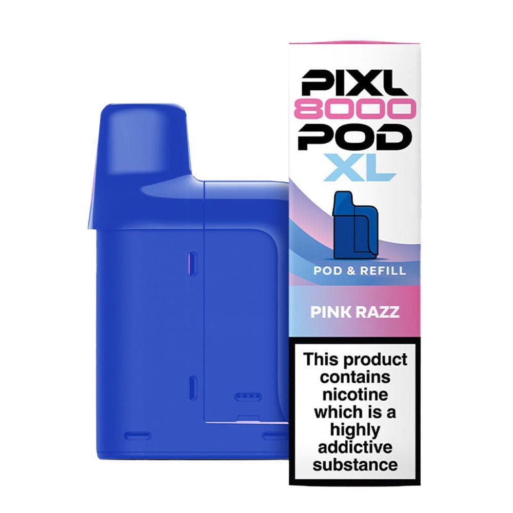  Pink Razz Pixl 8000 Prefilled Pod & Refill Pack