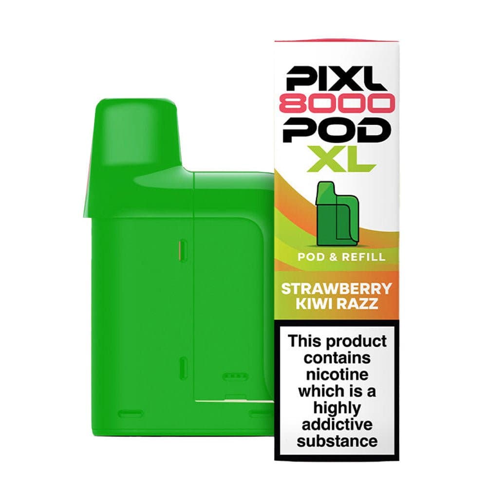  Strawberry Kiwi Razz Pixl 8000 Prefilled Pod & Refill Pack