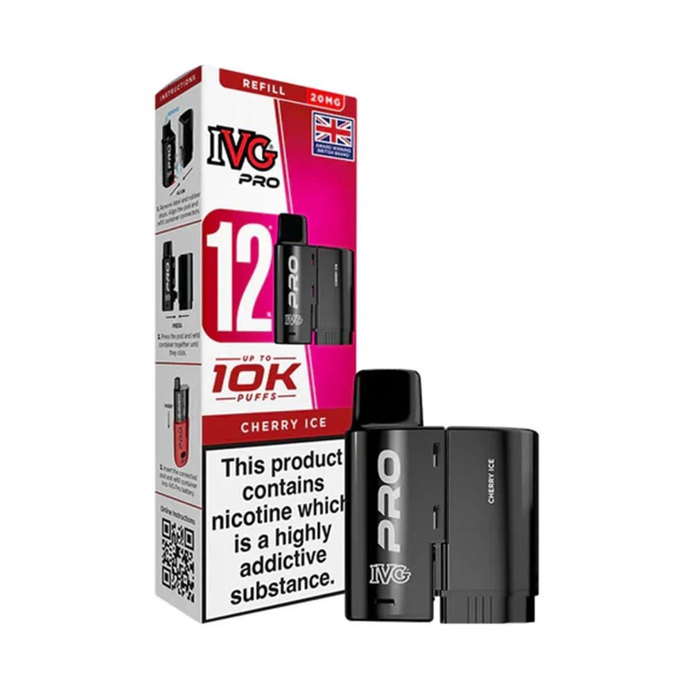 Cherry Ice 20mg IVG Pro 12 Prefilled Pod & Refill Container