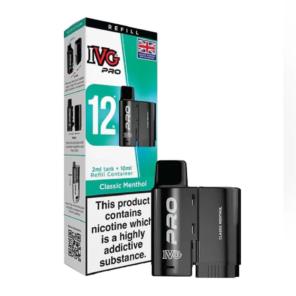  Classic Menthol 20mg IVG Pro 12 Prefilled Pod & Refill Container