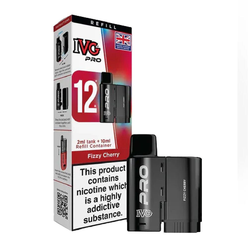  Fizzy Cherry 20mg IVG Pro 12 Prefilled Pod & Refill Container