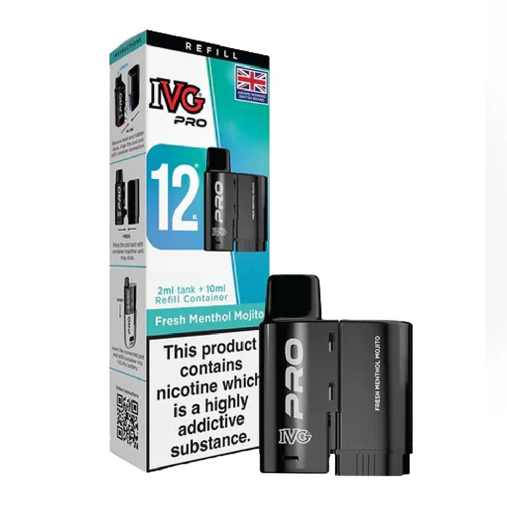  Fresh Menthol Mojito 20mg IVG Pro 12 Prefilled Pod & Refill Container