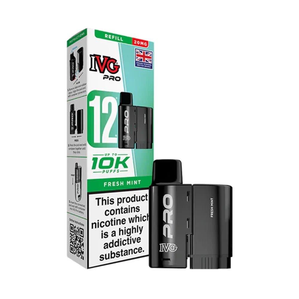  Fresh Mint 20mg IVG Pro 12 Prefilled Pod & Refill Container
