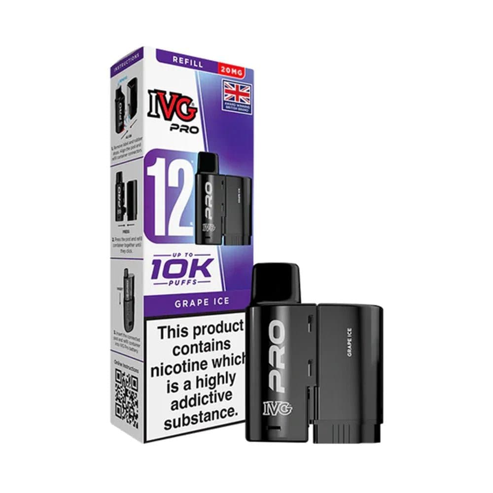  Grape Ice 20mg IVG Pro 12 Prefilled Pod & Refill Container