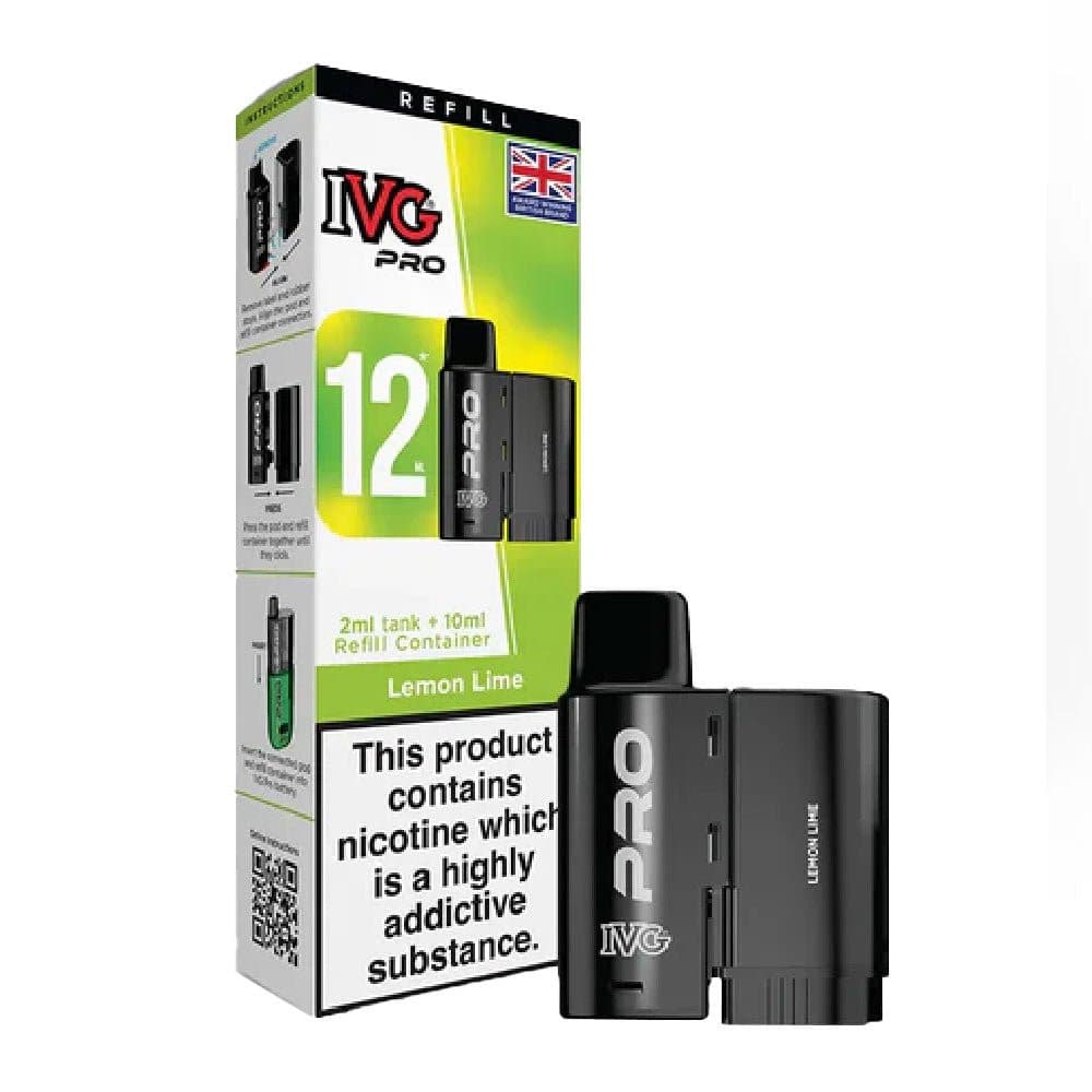  Lemon Lime 10mg IVG Pro 12 Prefilled Pod & Refill Container