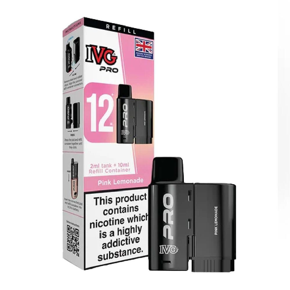  Pink Lemonade 20mg IVG Pro 12 Prefilled Pod & Refill Container