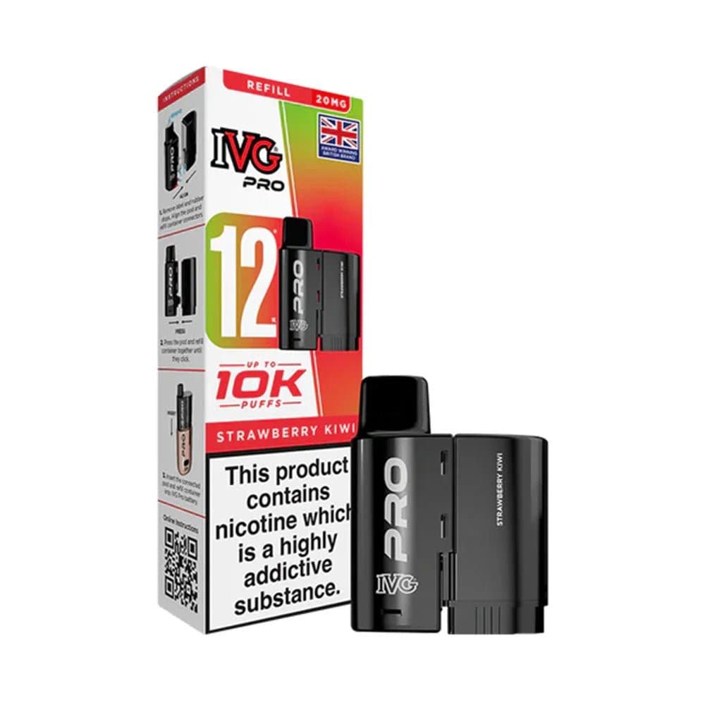  Strawberry Kiwi 20mg IVG Pro 12 Prefilled Pod & Refill Container