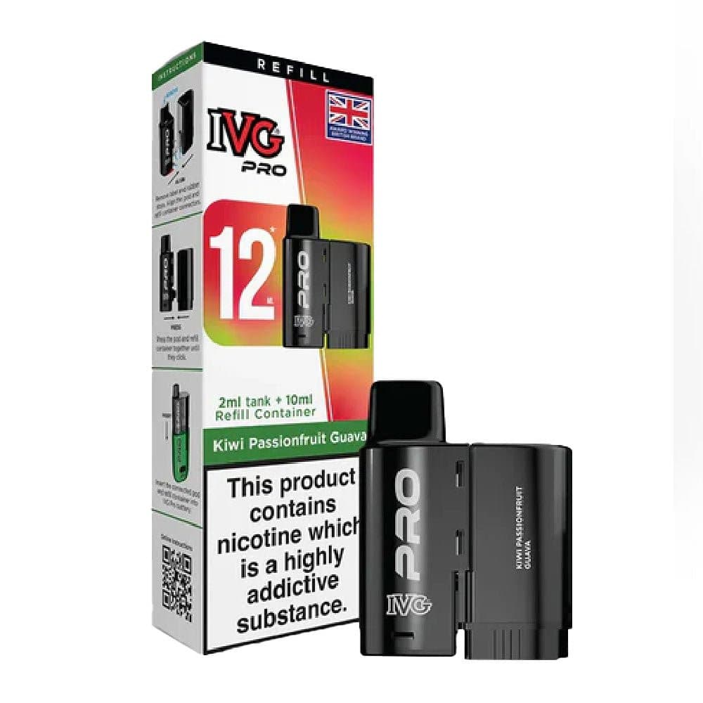  Kiwi Passionfruit Guava 20mg IVG Pro 12 Prefilled Pod & Refill Container