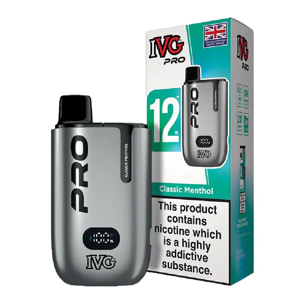  Classic Menthol 10mg IVG Pro 12 Prefilled Pod Kit