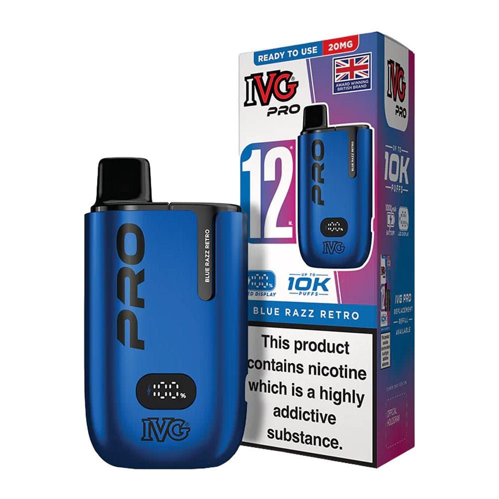  Blue Razz Retro 20mg IVG Pro 12 Prefilled Pod Kit