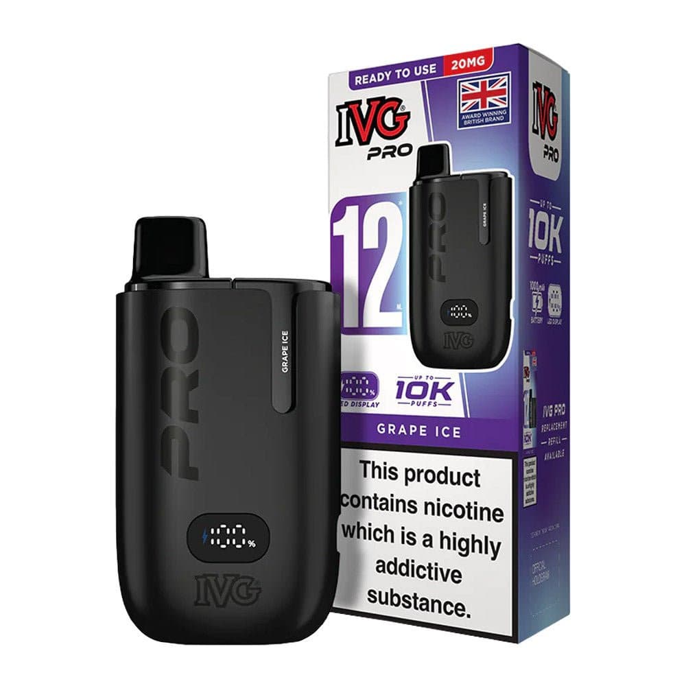  Grape Ice 20mg IVG Pro 12 Prefilled Pod Kit