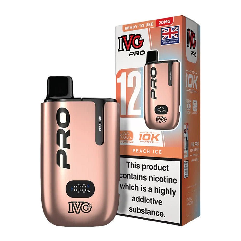  Peach Ice 20mg IVG Pro 12 Prefilled Pod Kit