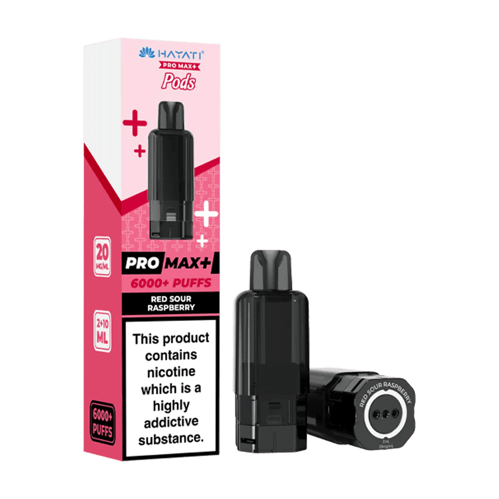  Red Sour Raspberry Hayati Pro Max+ 6K Prefilled Pods