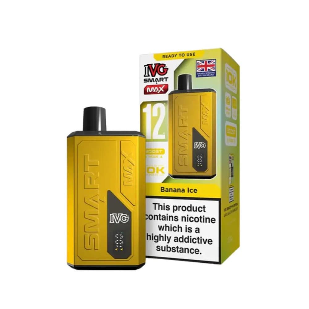  Banana Ice IVG Smart Max 10k Prefilled Pod Vape Kit