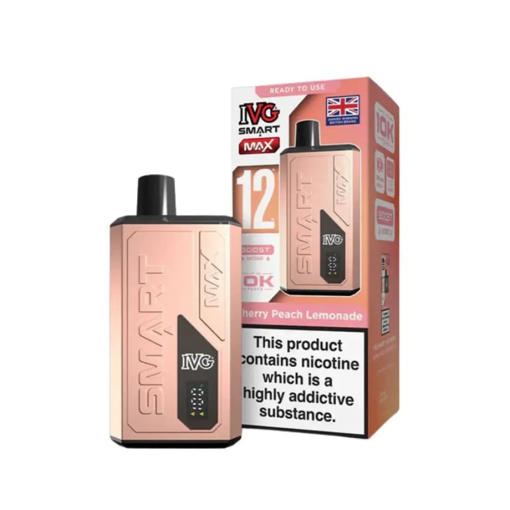  Cherry Peach Lemonade IVG Smart Max 10k Prefilled Pod Vape Kit