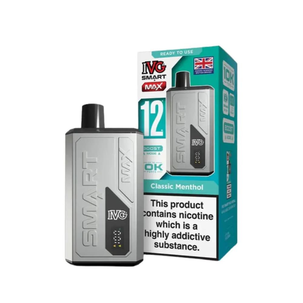  Classic Menthol IVG Smart Max 10k Prefilled Pod Vape Kit
