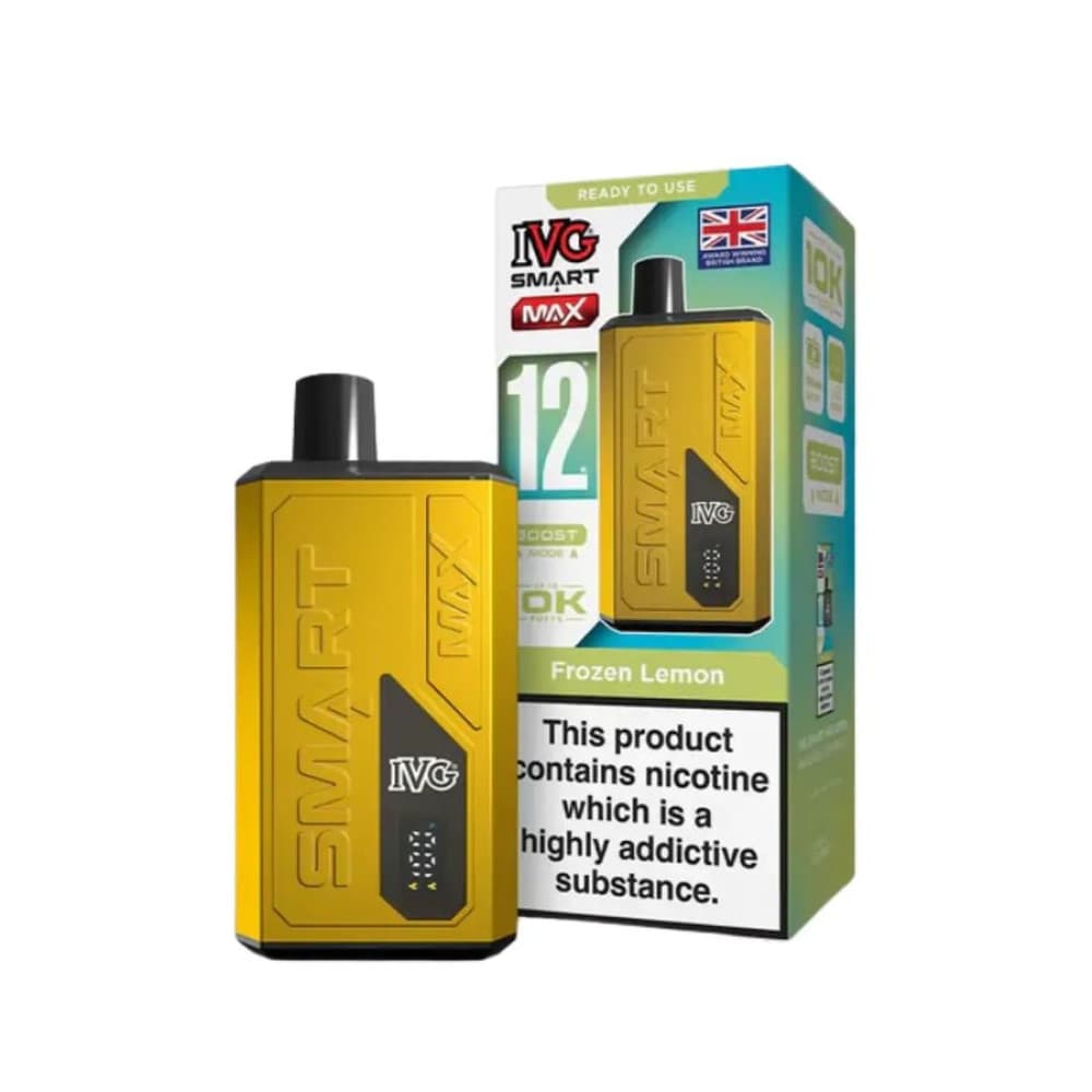  Frozen Lemon IVG Smart Max 10k Prefilled Pod Vape Kit