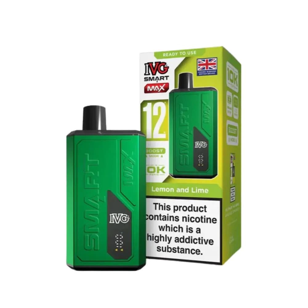  Lemon Lime IVG Smart Max 10k Prefilled Pod Vape Kit