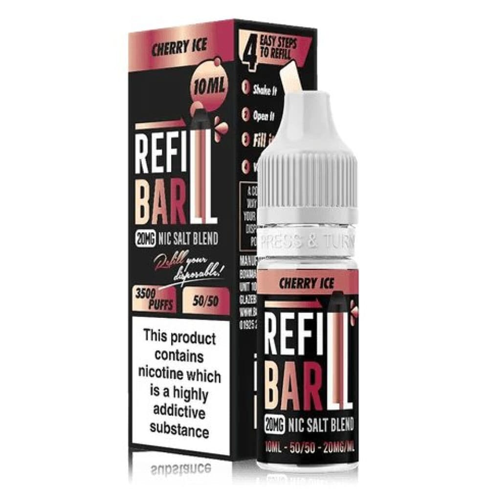  Cherry Ice / 10mg Refill Bar 10ml Nic Salt E-Liquid