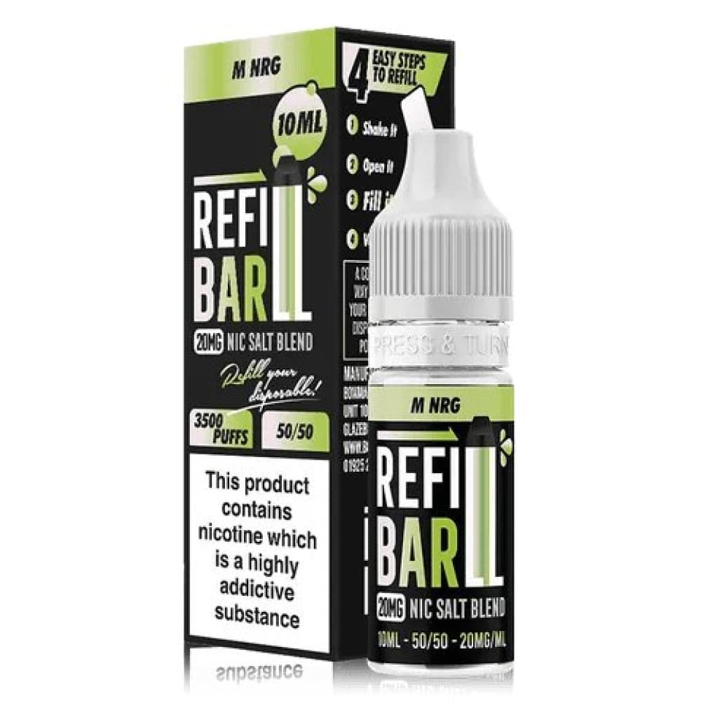  M NRG / 10mg Refill Bar 10ml Nic Salt E-Liquid Box of 10